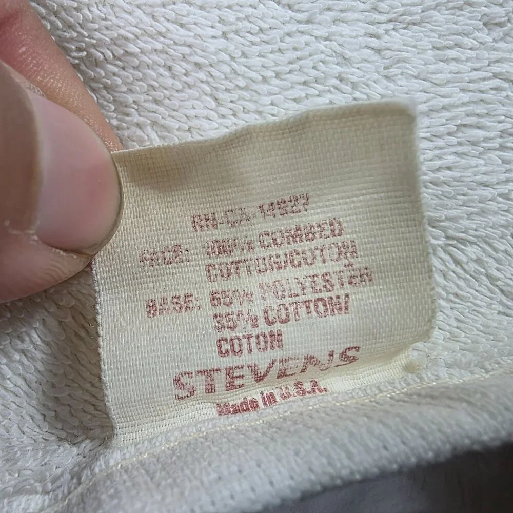Vintage Stevens White Bath Towel 53x30 Made In USA Summer Solid